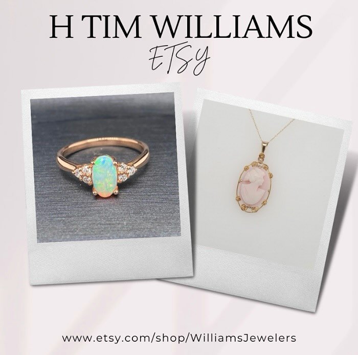 Dont forget we have an Etsy shop! We have magnificent pieces online and they&rsquo;re ready to find their forever home.💎
.
.
.
#HTimWilliams #Smallbusiness #Familyowned #Sandiegojeweler #Custom #Shoplocal #Timeless #Handcrafted #Jewelrylover #Highje