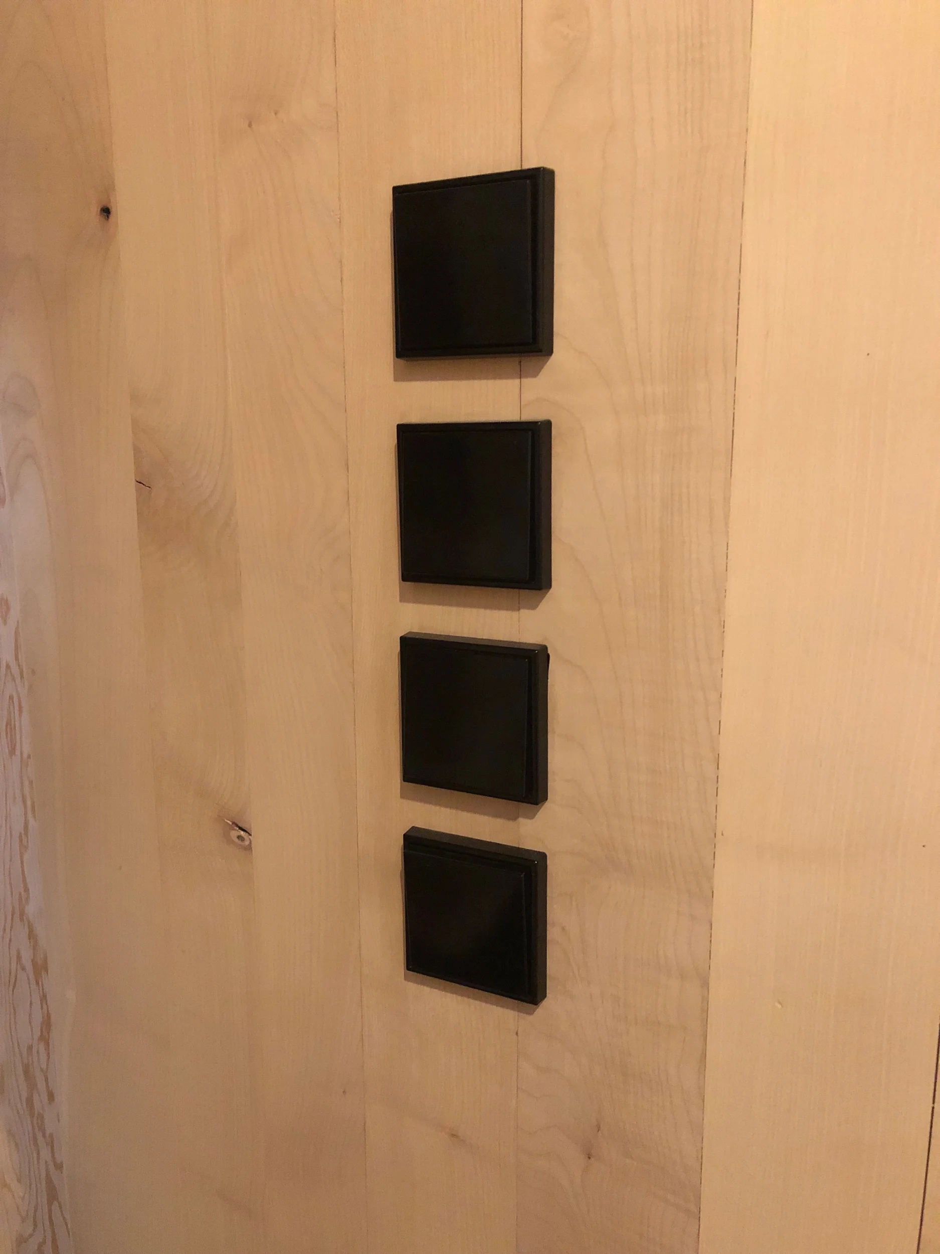 JUNG switch faceplates