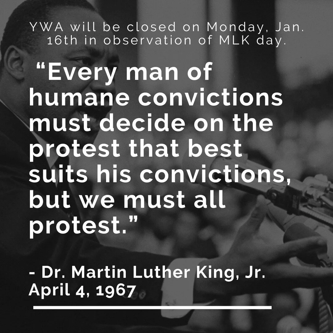 Yellow Wood Academy will be closed in observance of Martin Luther King Jr. day on Monday, January 16th.