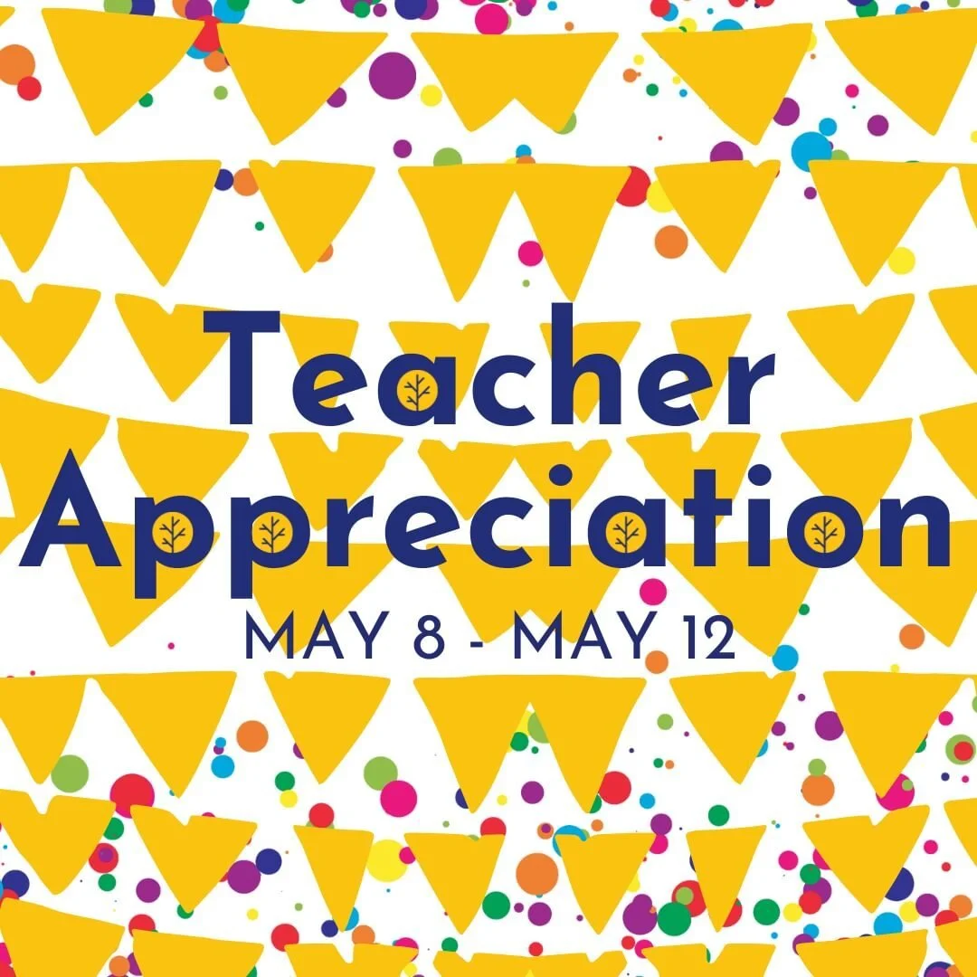 Teacher Appreciation Week will be taking place from May 8th to May 12th for Yellow Wood Academy, and we would like to encourage all families to participate in showing our teachers how much we value their hard work and dedication. Whether it's a heart
