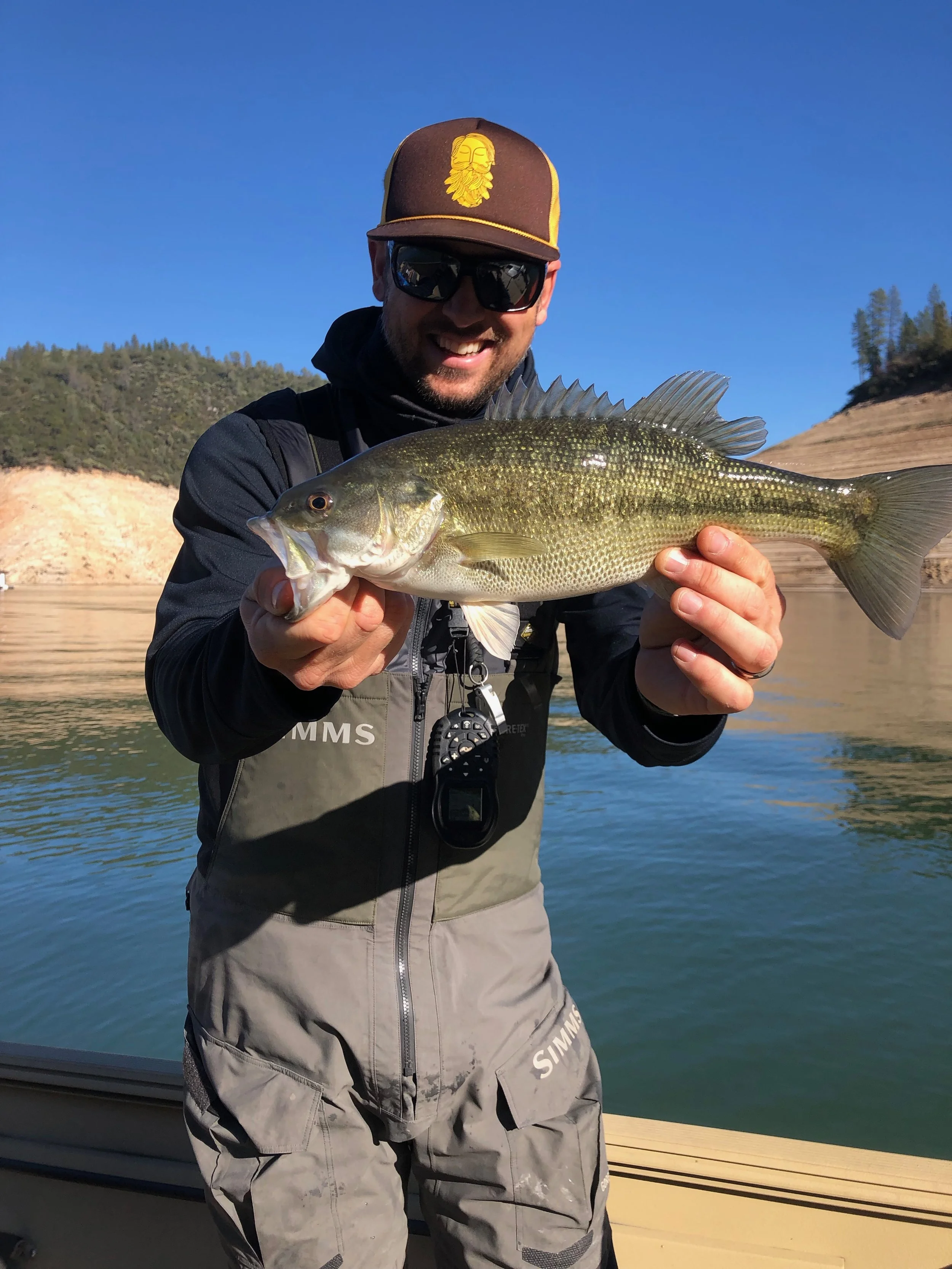 Typical Winter Lake Oroville Spotted Bass