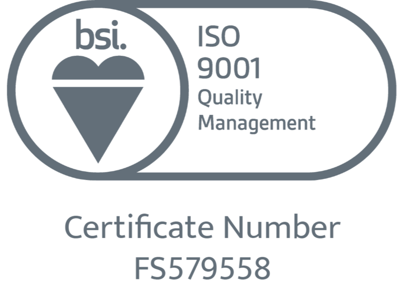 HGS ISO 9001 Quality Management BSI Certificate Number FS579558