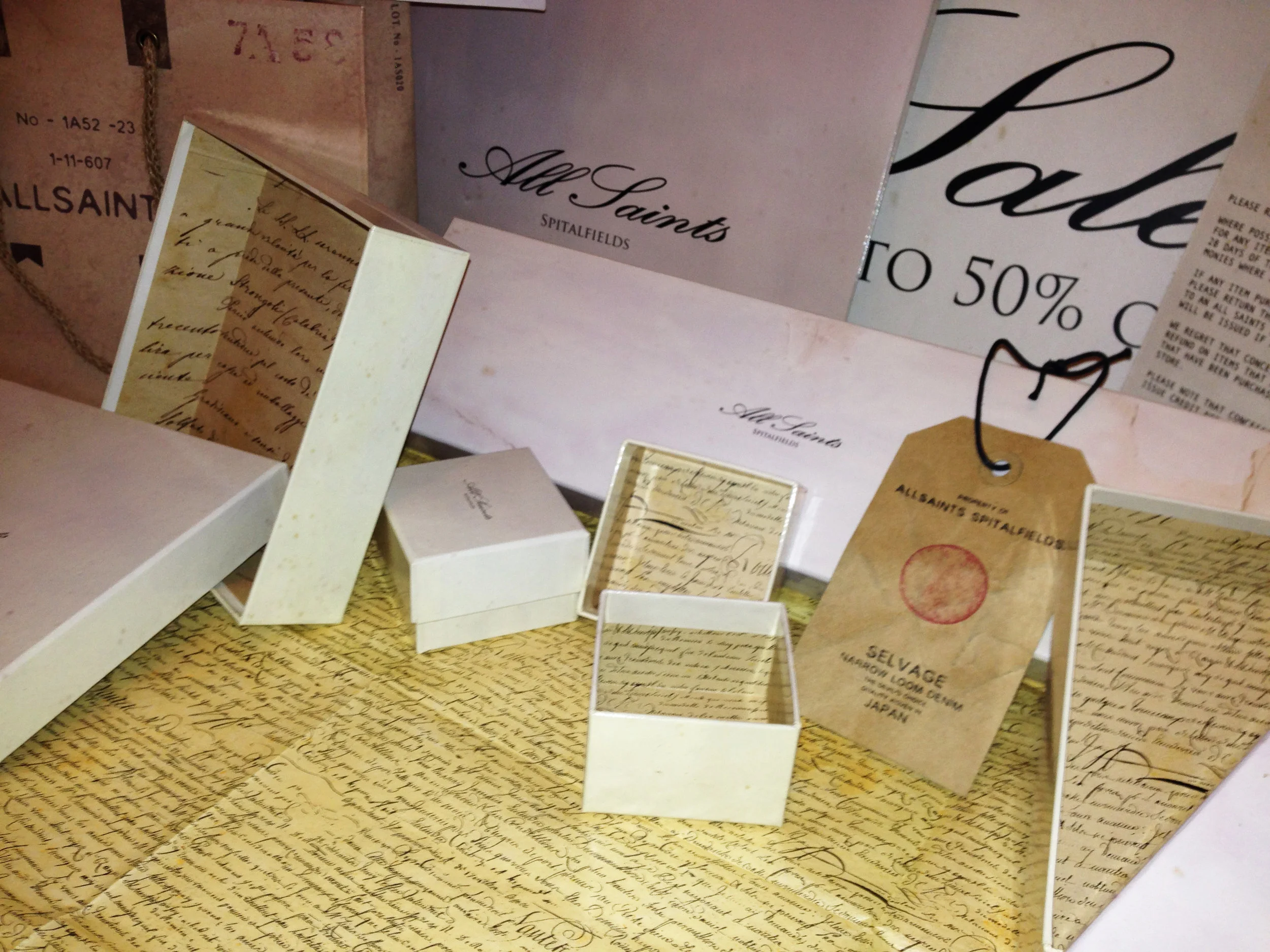 ALL SAINTS CLOTHING PACKAGING