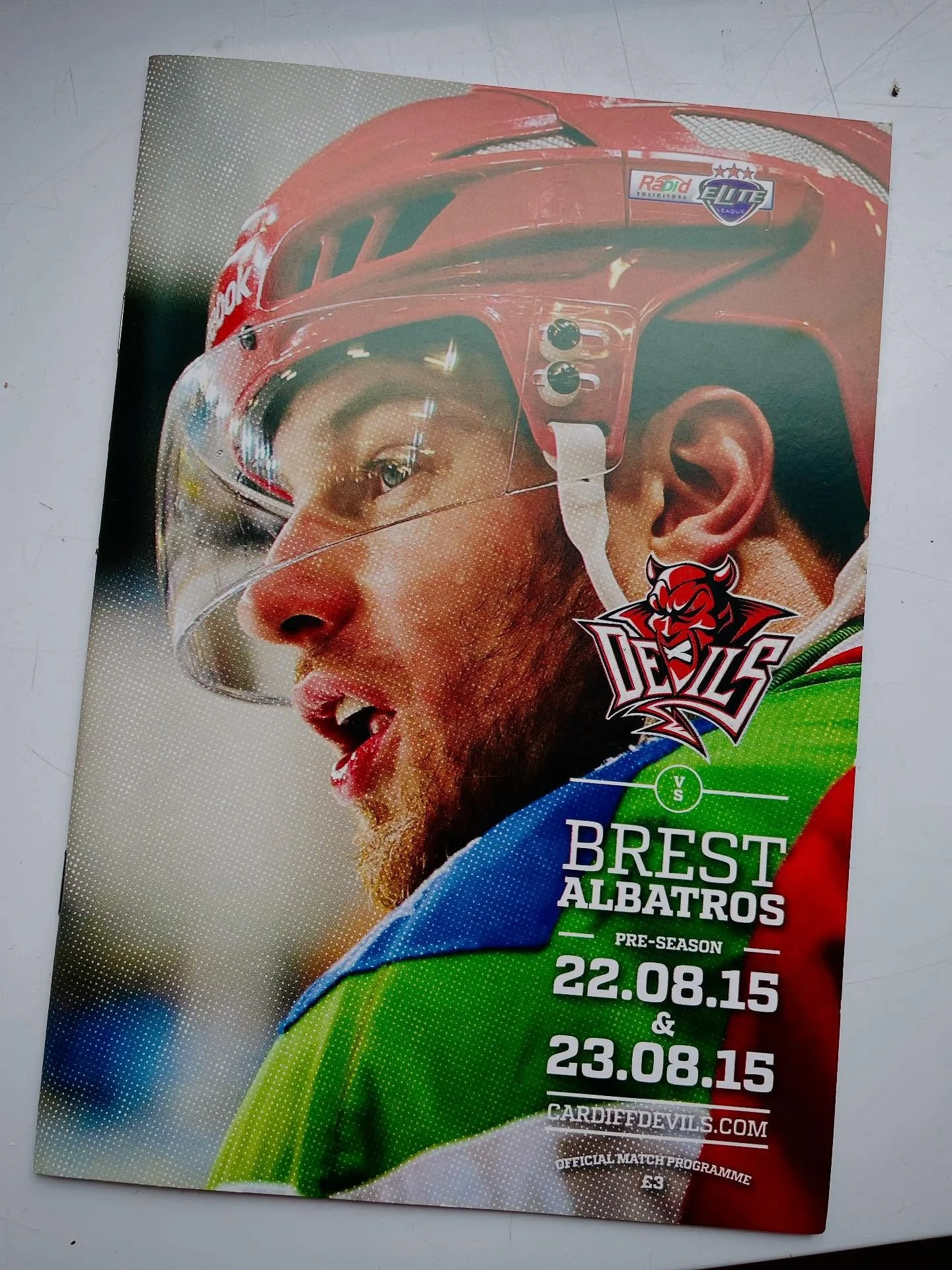 10 years ago I started my journey in ice hockey with my first ever programme design 🎨😈 It started something that I couldn&rsquo;t imagine living without now! I still have a few photos from that game too 🏒 

New season just a week away! 😃

#Graphi