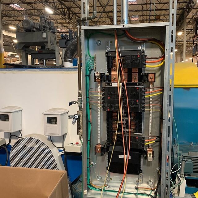 We are adding two 480 volt circuits for a couple of hydraulic presses, at TMI Products in corona.