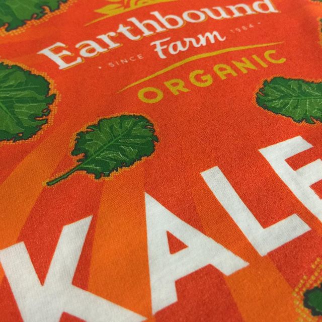 Let&rsquo;s all eat heathy#kale#earthboundfarm #eathealthy #screenprinting #promotionalproducts