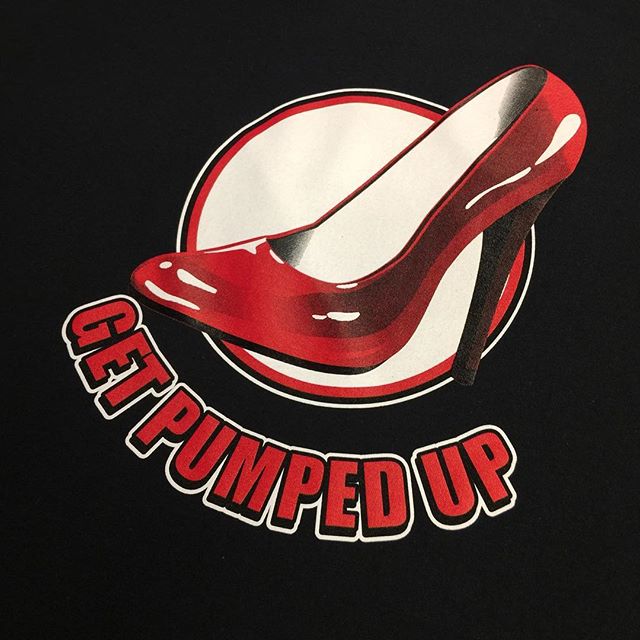 Walk in her shoes. Support for local Emmaus House. #pumpitup#emmaushouse#walkinhershoes#screenprinting #promotionalproducts