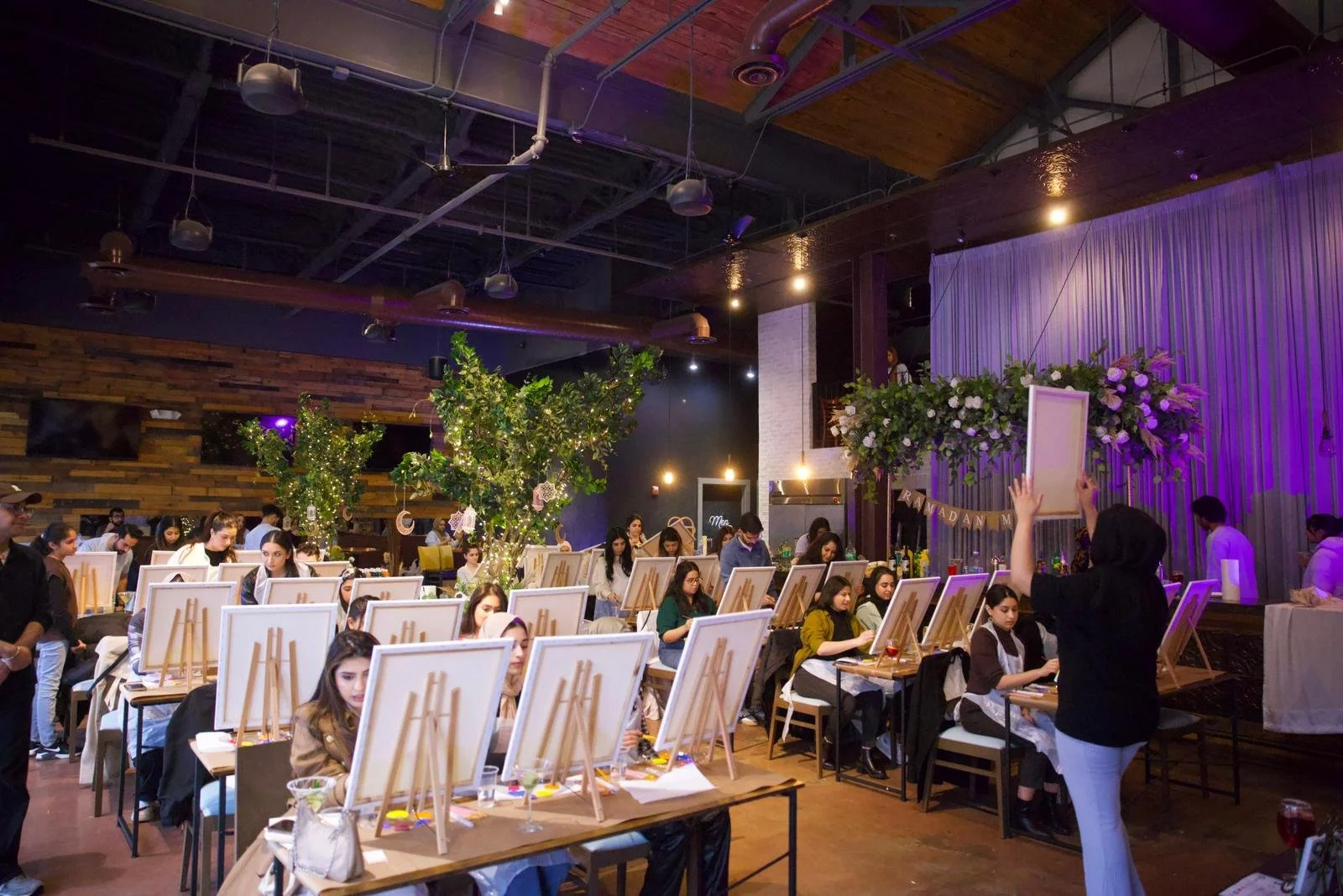 Paint & Sip Night with Bushra Khan (March 3, 6-9PM)