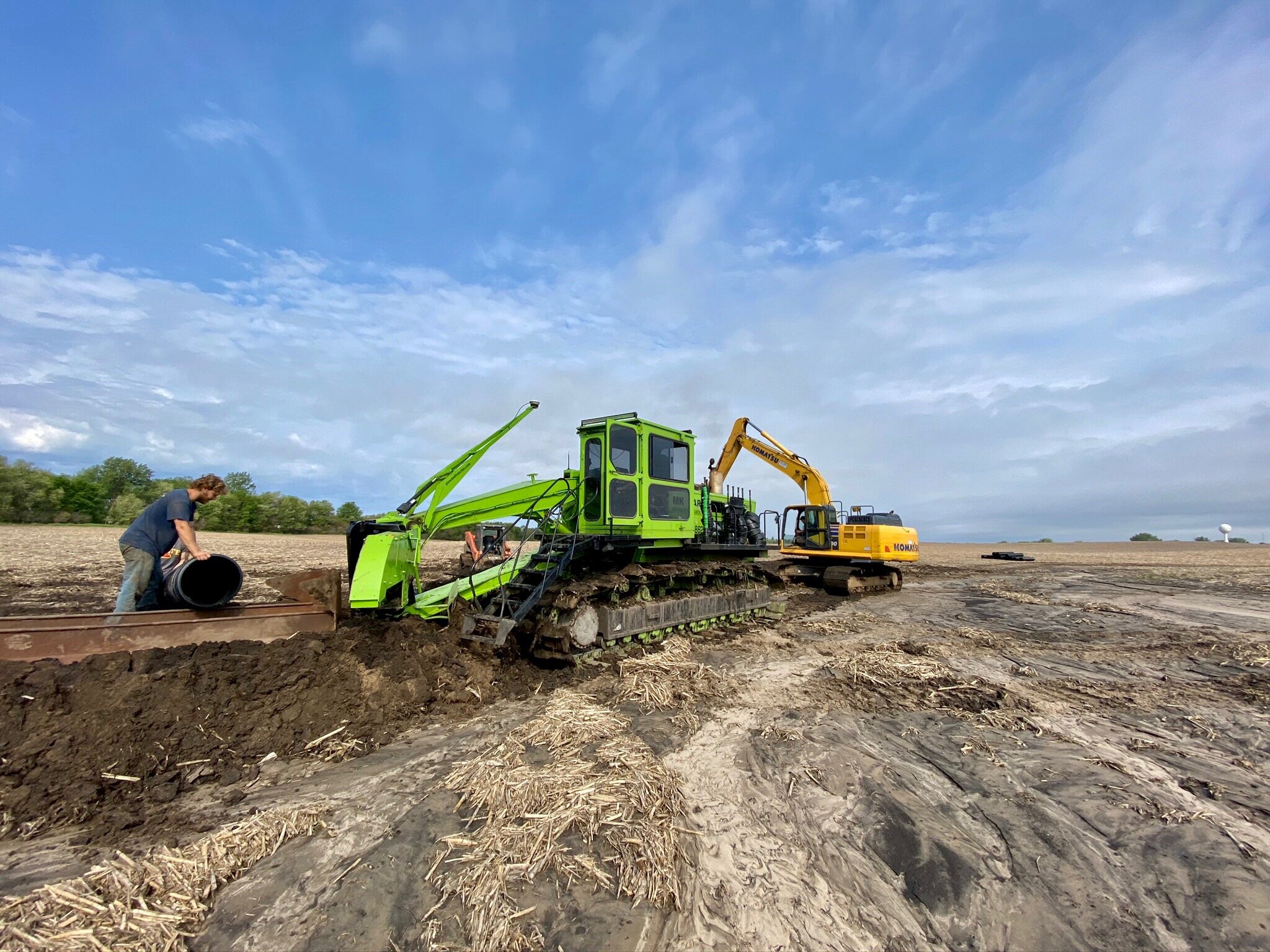 MK Farm Drainage Specialists machine