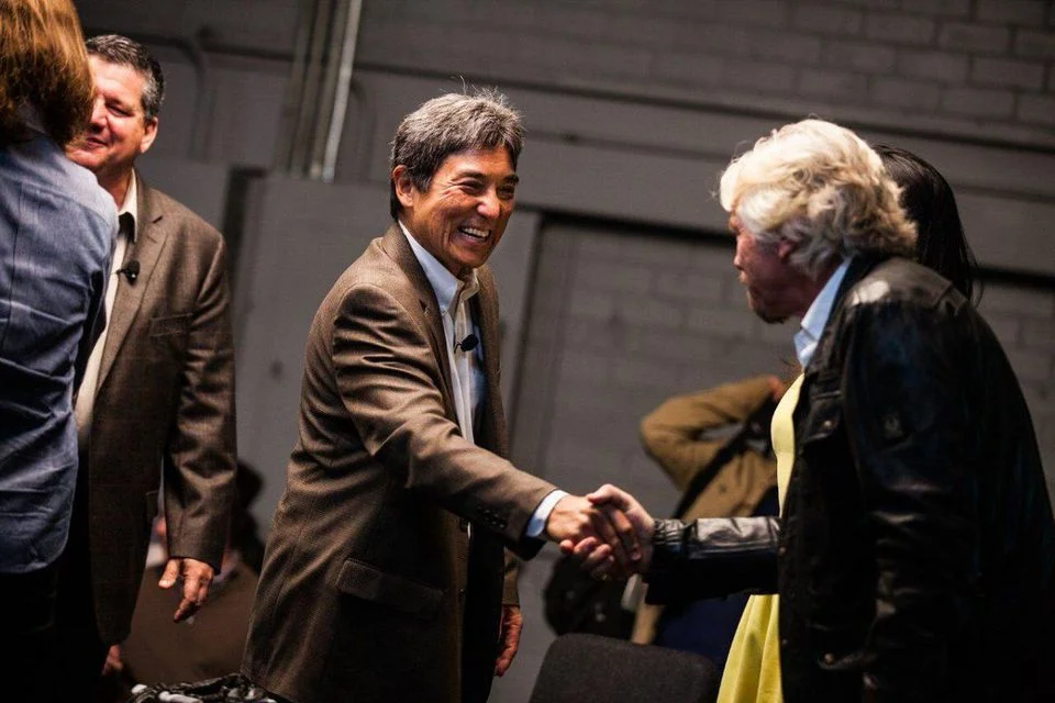 Kawasaki and Branson COURTESY OF GUY KAWASAKI