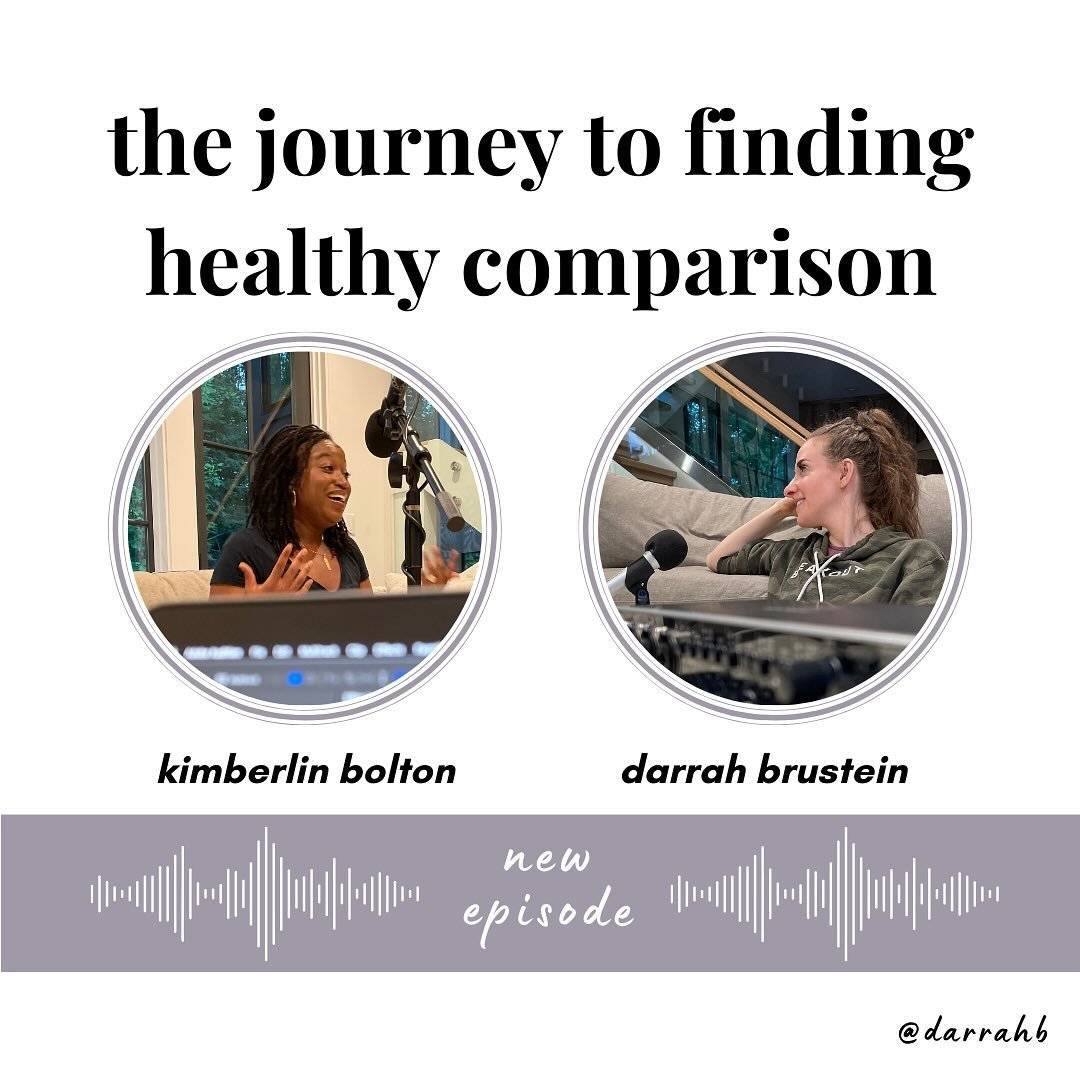 comparison is double-edged: it can be the fuel that motivates you and/or be a mechanism to hold you back, let doubt seep in, and begin to wear away at what makes you, you. ⁠
⁠
this new episode openly shares @kimberlinbolton &lsquo;s experience with g