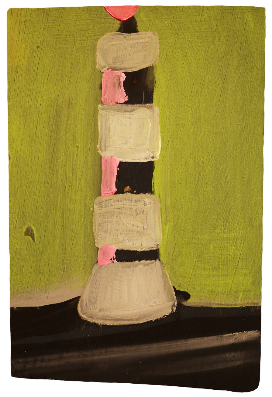 Lighthouse, 2018, oil on board, 13cm x 20cm