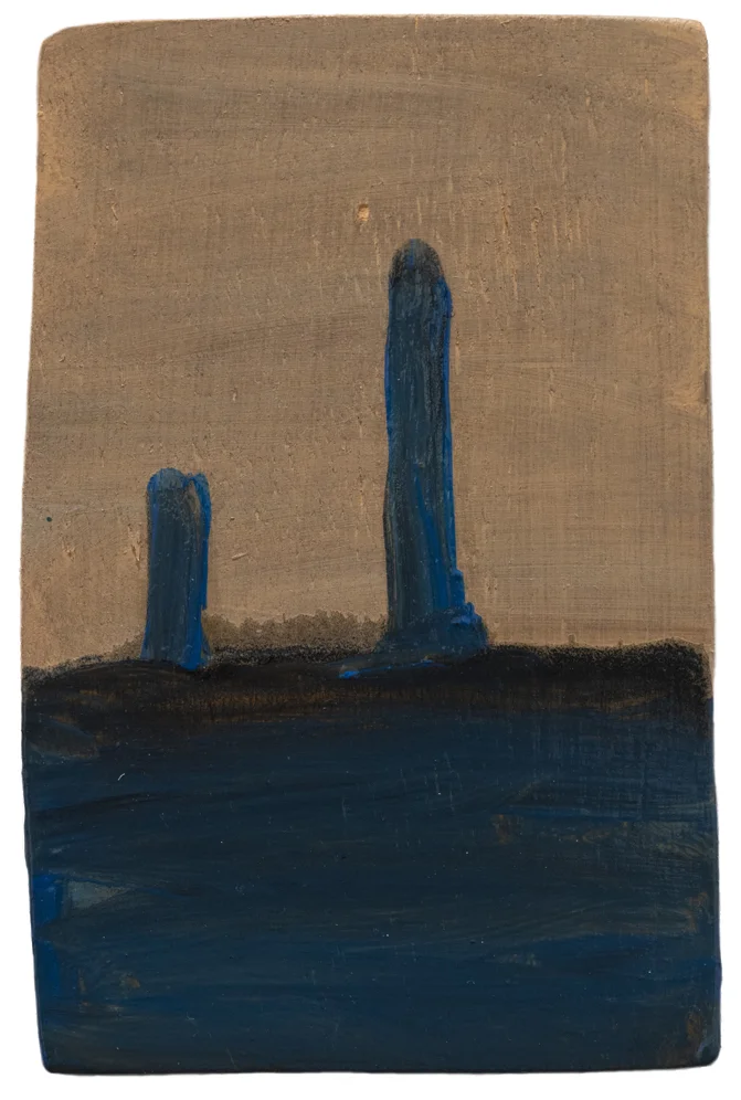 Lighthouse, 2019, oil on board, 13cm x 20cm