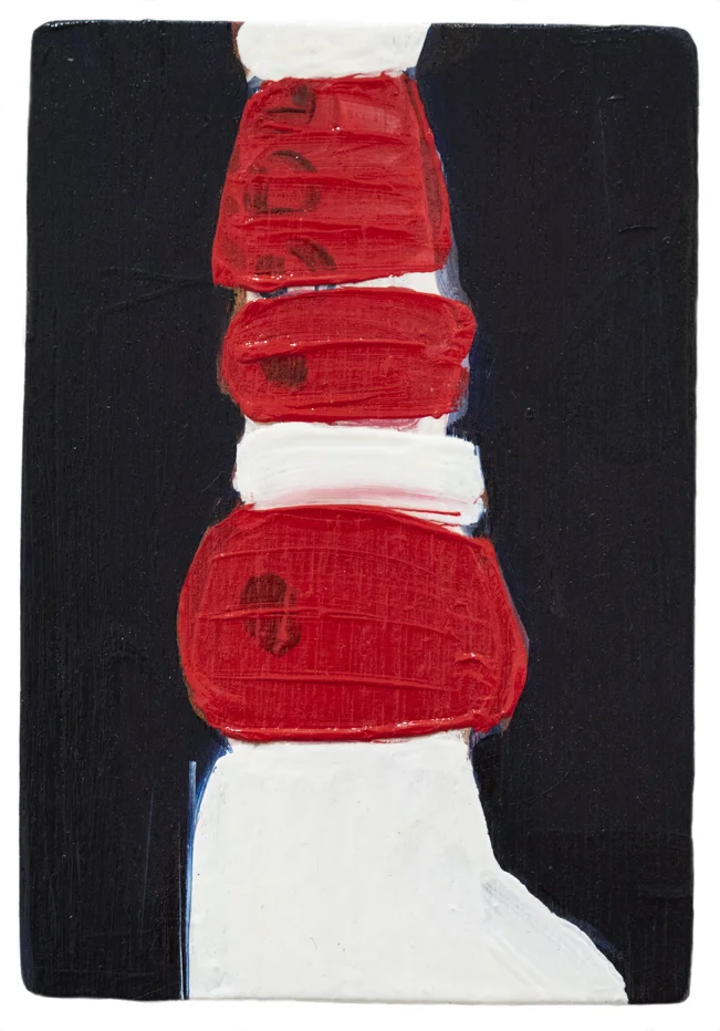 Lighthouse, 2019, oil on board, 13cm x 20cm