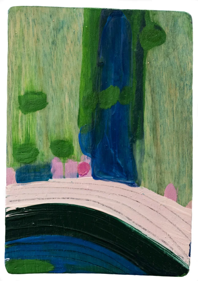 Lighthouse, 2019, oil on board, 13cm x 20cm