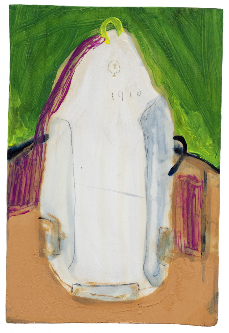 Lighthouse, 2019, oil on board, 13cm x 20cm