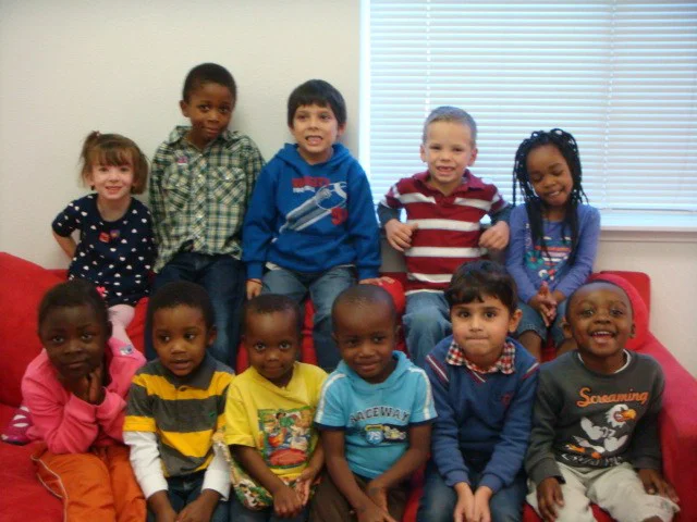 Pictured: Students in one of our first classes, 2014