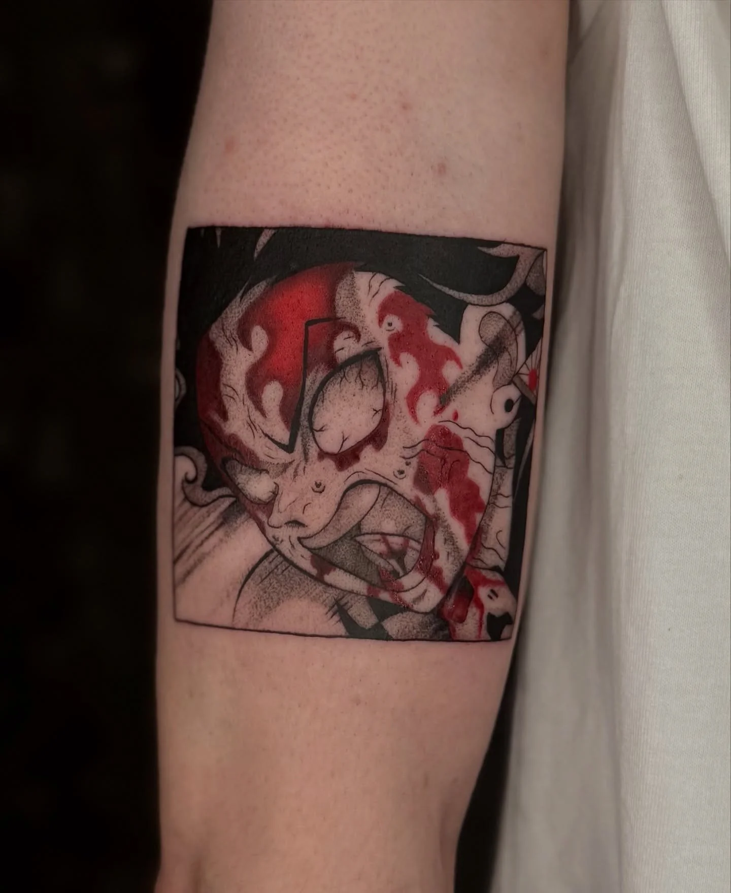 Tanjiro from Demon Slayer
 ⋆༺𓆩⚔𓆪༻⋆

I LOVE DOING ANIME PIECES, GIMME GIMMEEE 🗣️🤲 This was soo much fun, thanks so much @danielkeyss for your continued trust &amp; making the trip :) 

📍Done at @drmorsetattoo