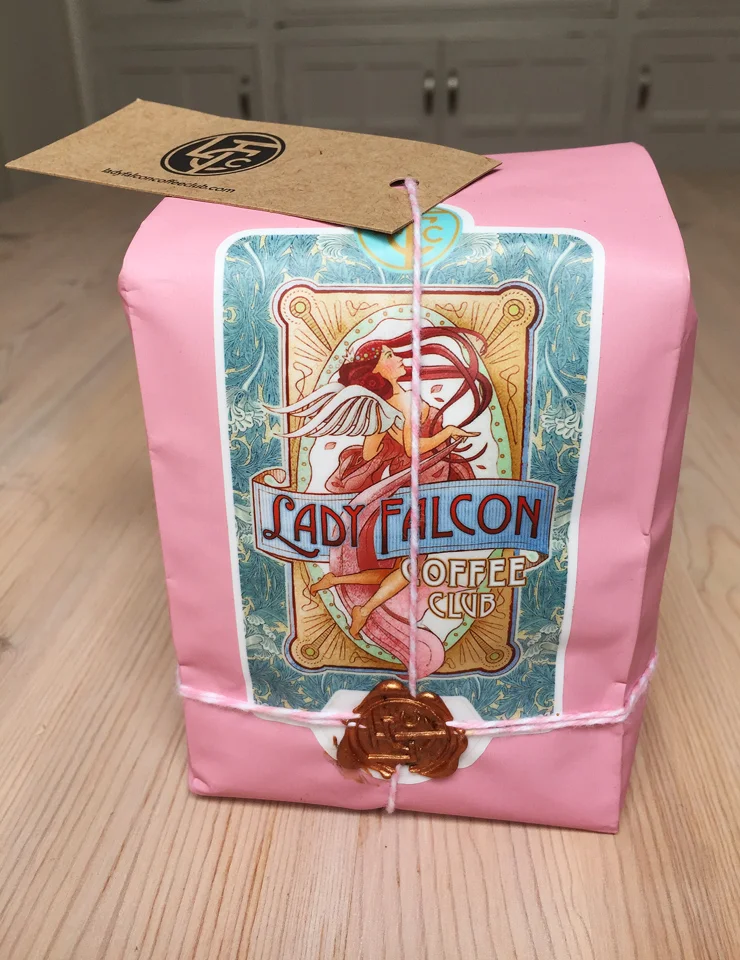 A bag of Lady Falcon Coffee Club coffee. | PHOTO: CHERYL GUERRERO/HOODLINE