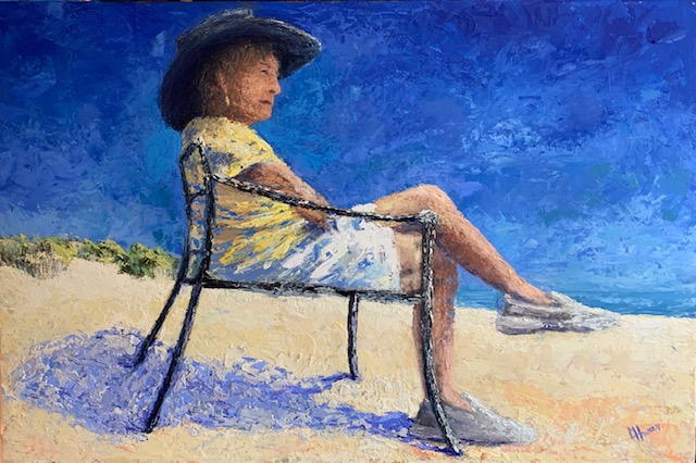 Last Day At The Beach - By Linda Hauser