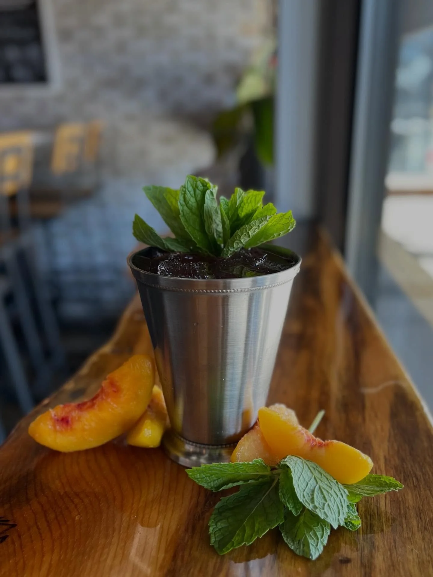 A classic julep with a juicy twist! Cheers to the fastest 2 minutes in sports🏇🥃🍑 

#elevatingspiritslocally #elevation5003distillery #derbydays #whiskey #friday