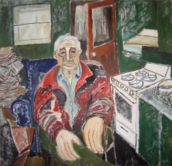 Bill's New Stove painting in oil by Chris Fung