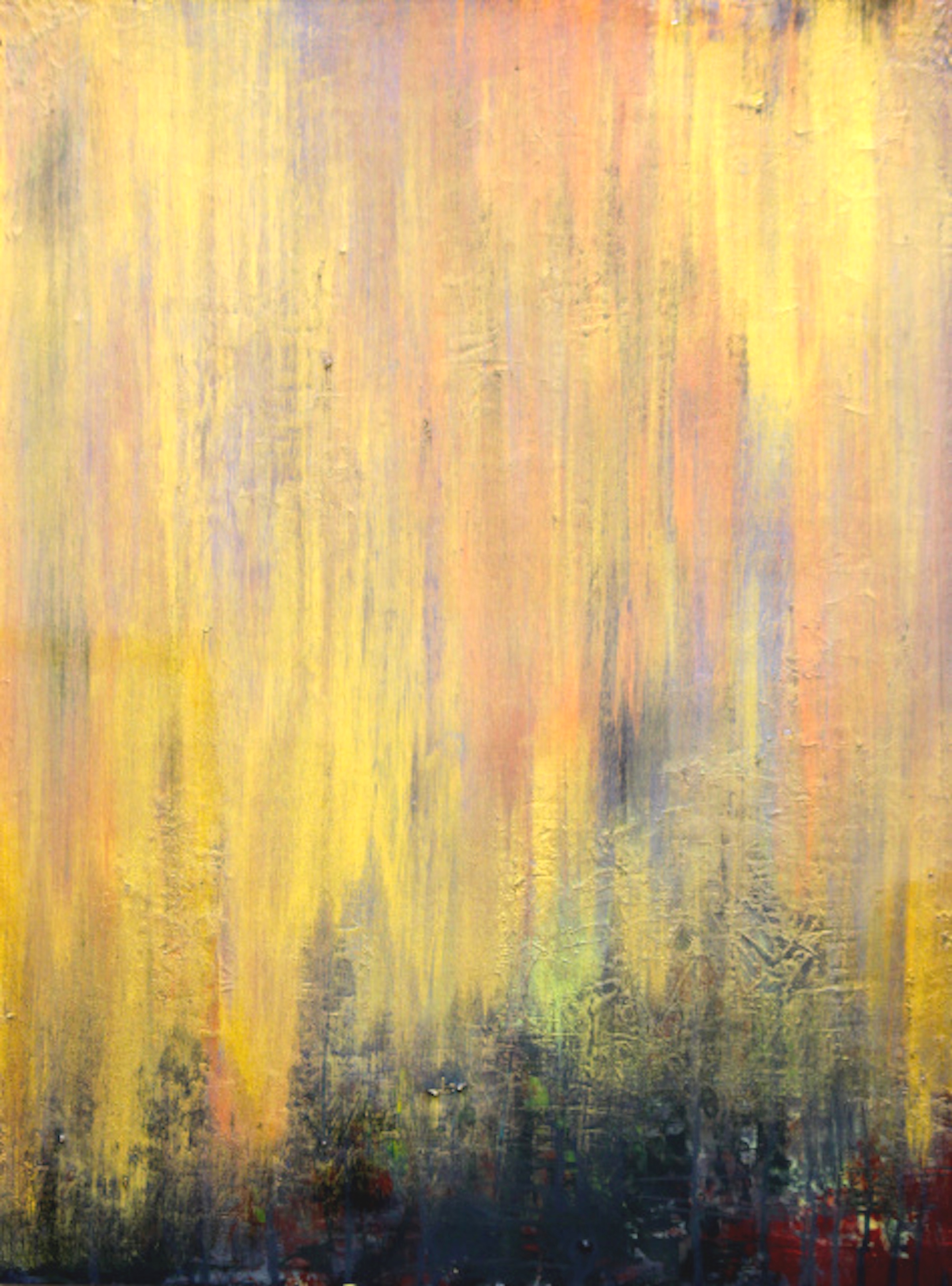 BASK IN THE GLOW by Linda Langerak 18”x 24” acrylic on wood