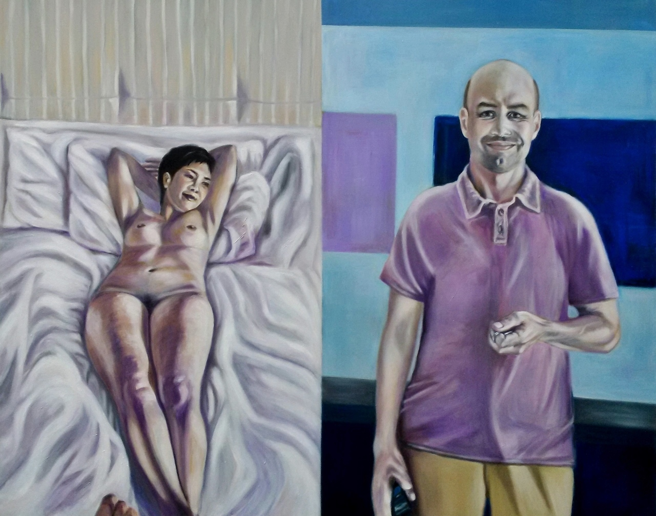 THE BLACKBERRY by Grace Dam 48” x 60” oil on canvas
