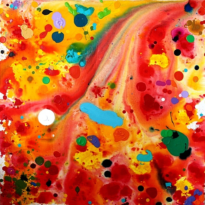 CONDUIT by Kirk Sutherland 2016 35” x 35” acrylic on canvas