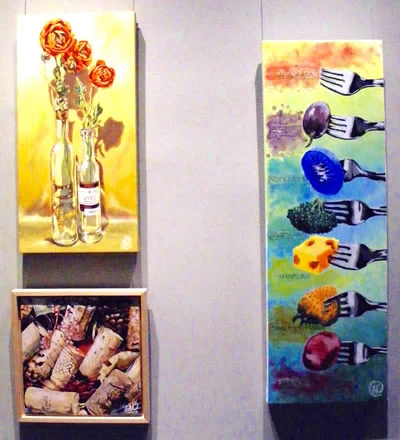 I LOVE ICEWINE, SOUL FOOD, and CORK POTPOURRI by Aisha Chiguichon for ART OF FOOD at Urban Gallery