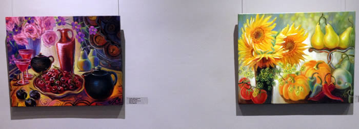 Janna Kroupko: RED WIN E left GIFTS OF AUTUMN right