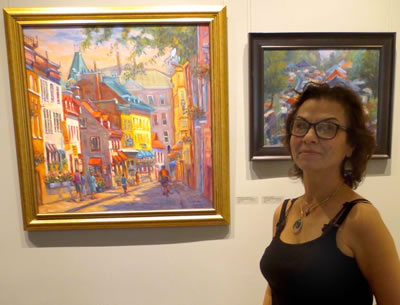  Artist  Manizhe Sabet-Sarvestani  with (L-R)  CANADA DAY IN QUEBEC CITY  and  THORNHILL FESTIVAL  