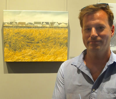  Artist  Lyndon Wiebe  and  LITTLE HOUSES ON THE PRAIRIE  