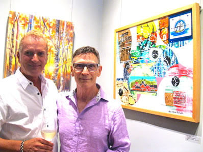  Gallery owner Calvin Hambrook and Curator&nbsp;Allen&nbsp;Shugar 