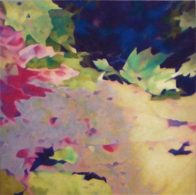 FLOATING LEAF by Allen Shugar 20” x 20” oil on canvas