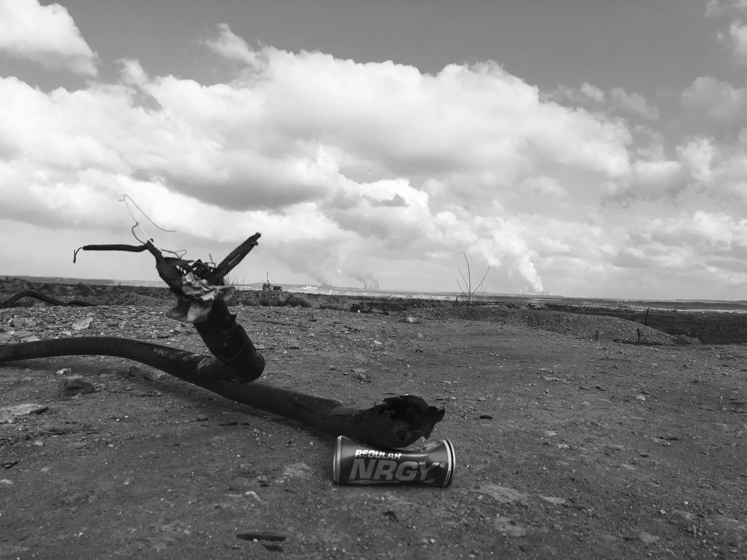 Aux abords de la mine Hambach, Rhénanie-du-Nord-Westphalie, Allemagne.