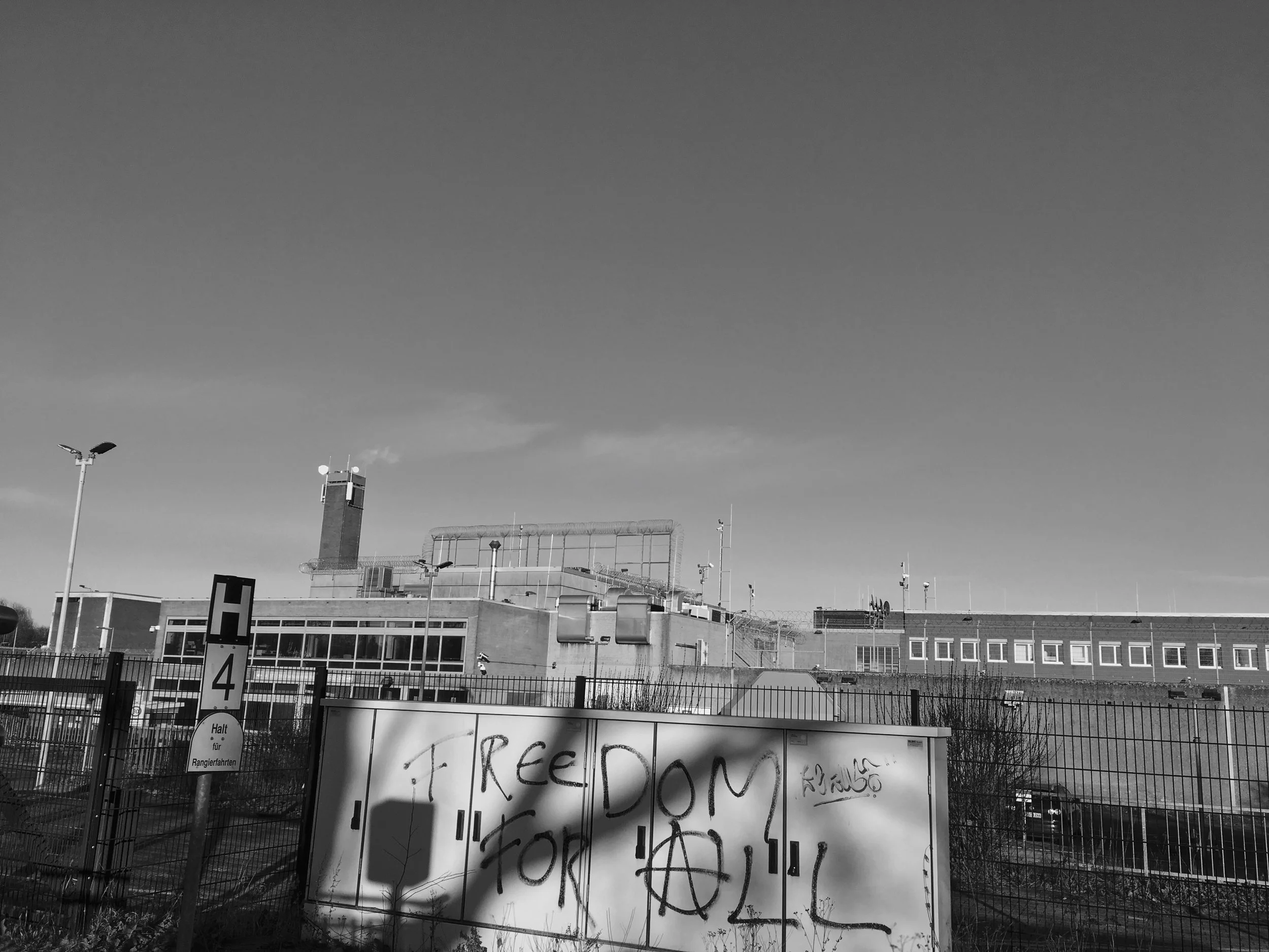 La JVA de Cologne en février 2018 où les activistes des « Hambi Quatre » ont été emprisonnés.