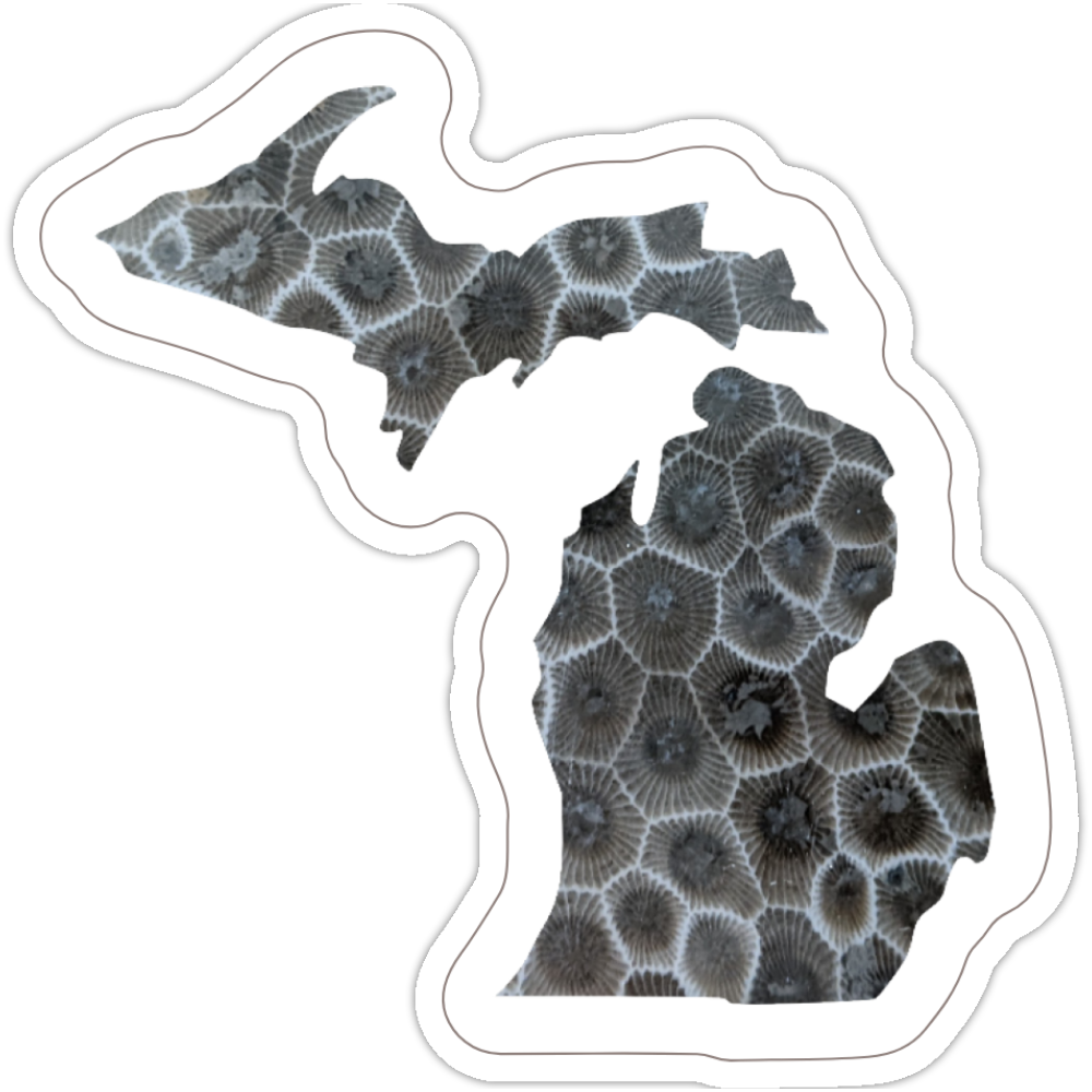 Petoskey Stone Sticker - Michigan
