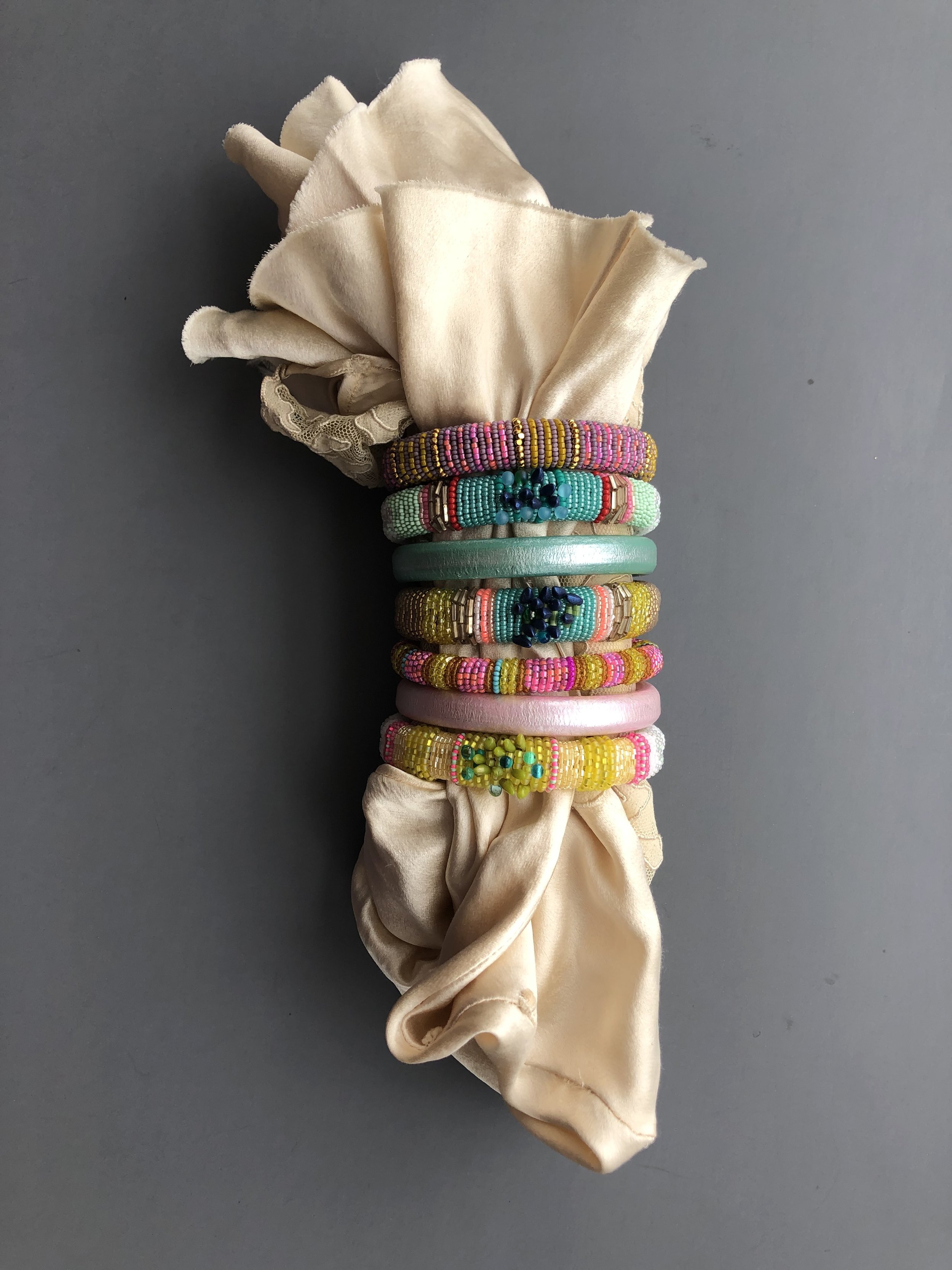 Amplified Pastel Bracelet Stack
