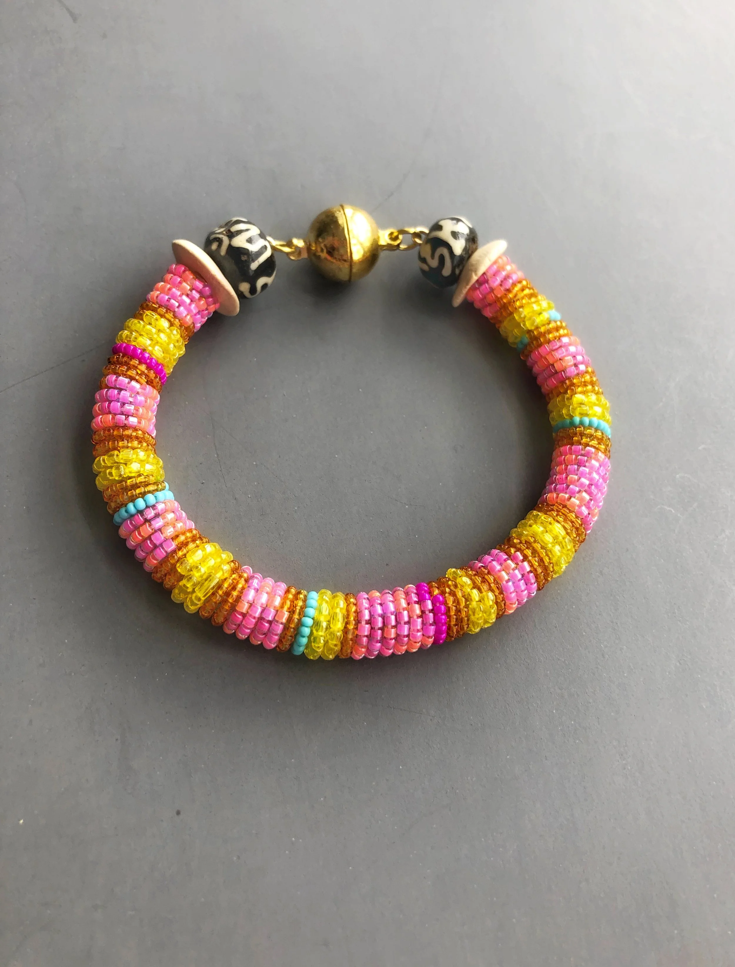 Amplified Pastel Bracelet, lantana