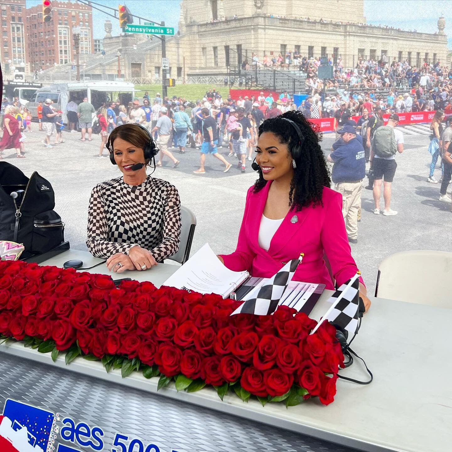 LIVE TV! Such a BEAUTIFUL day filled with great weather, excitement, and all things checkered! Race weekend is here! The city is electric! Our parade coverage is a massive undertaking! But thanks to DOZENS of crew members, many not shown in these few