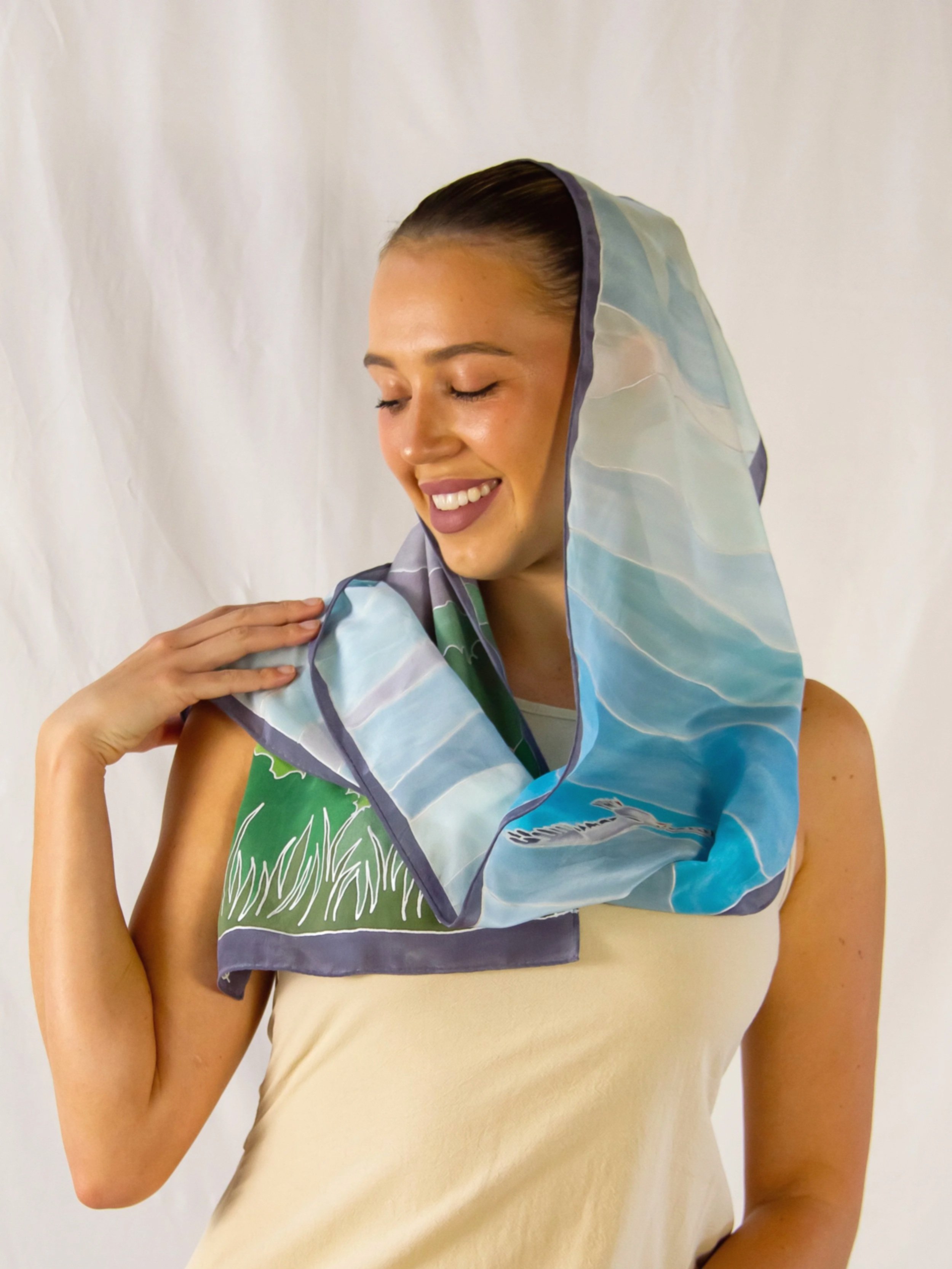 Byron Bay- Wild Earth- Terra Australis- Silk Scarf