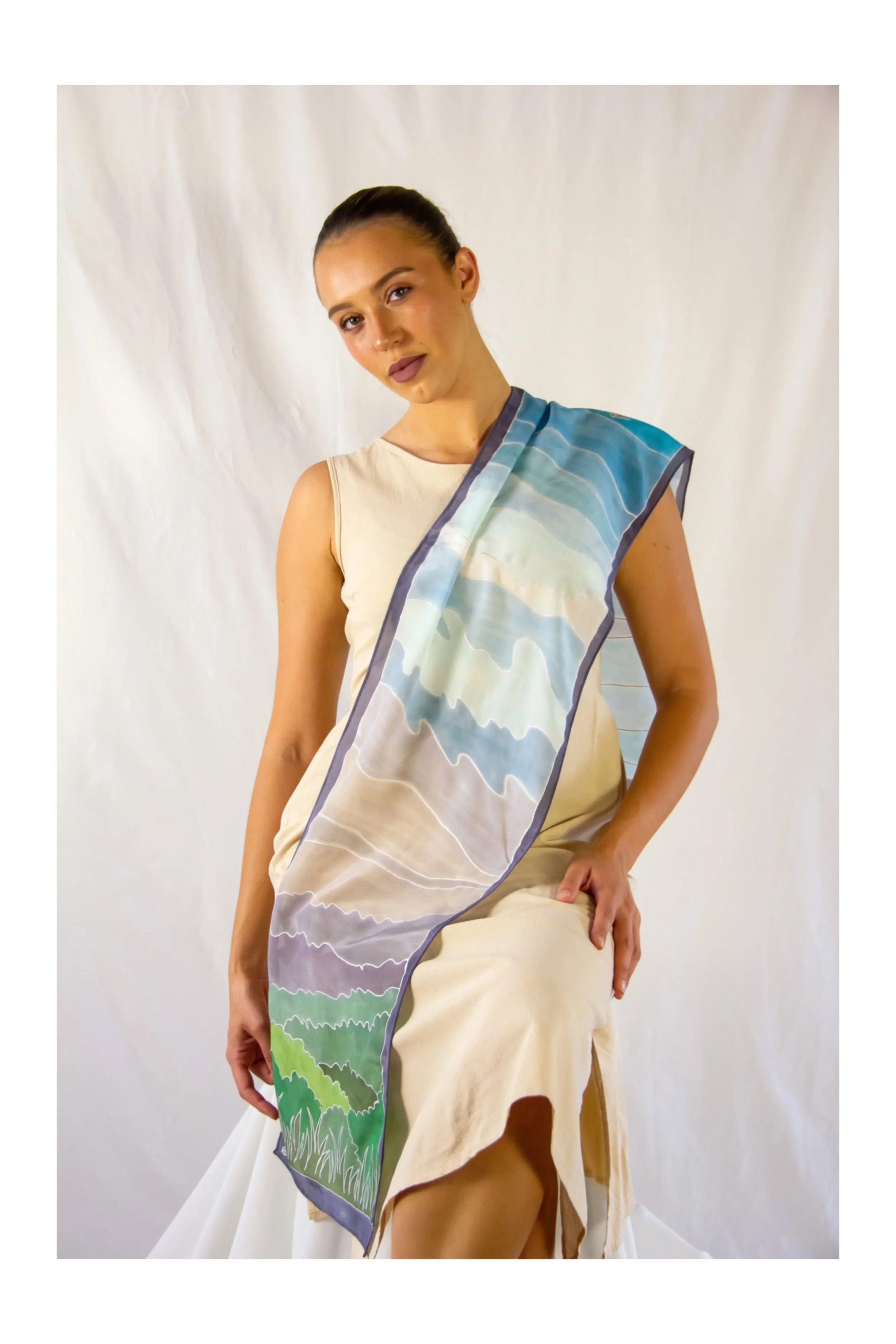 Byron Bay- Wild Earth- Terra Australis- Silk Scarf
