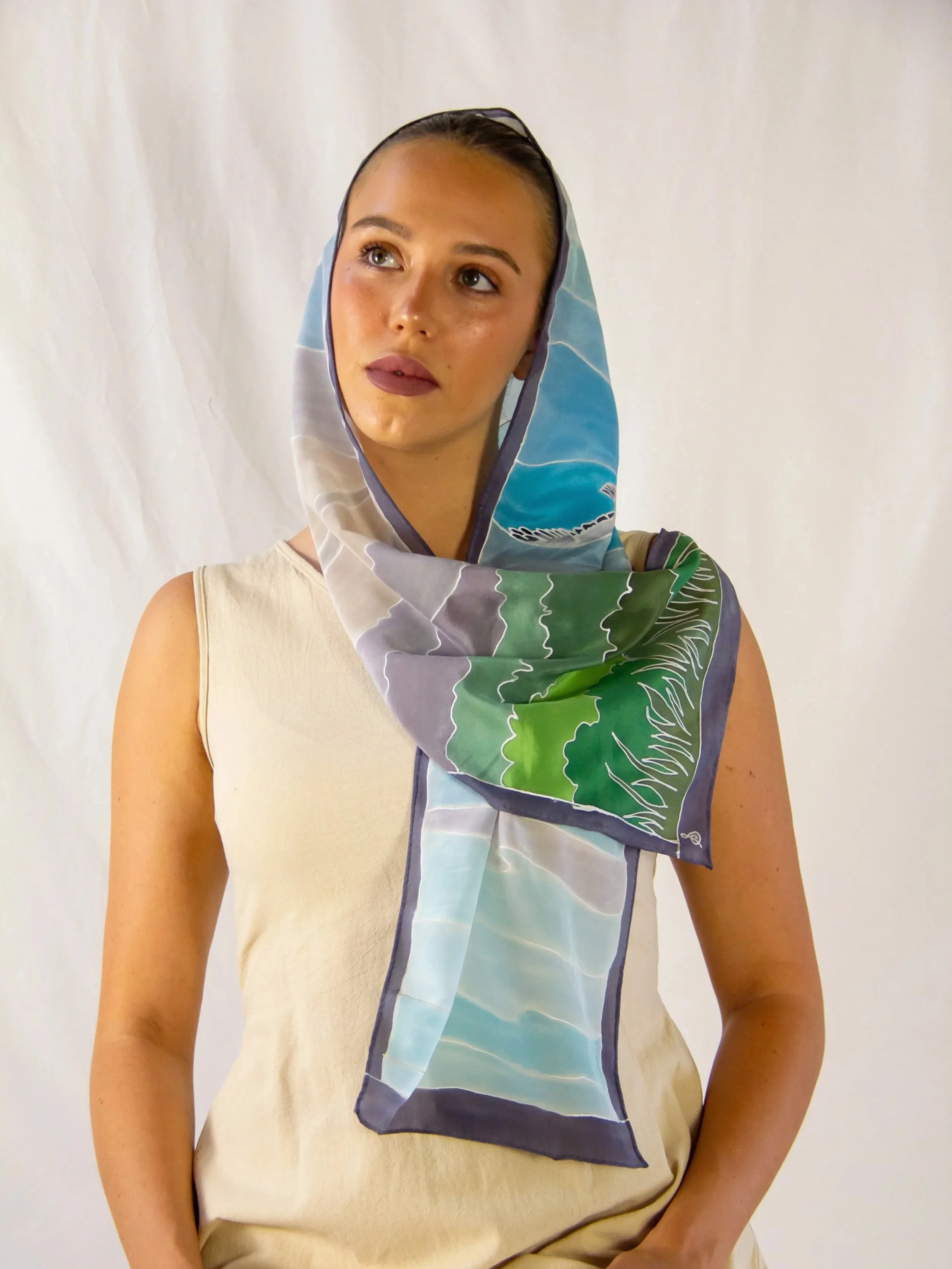 Byron Bay- Wild Earth- Terra Australis- Silk Scarf