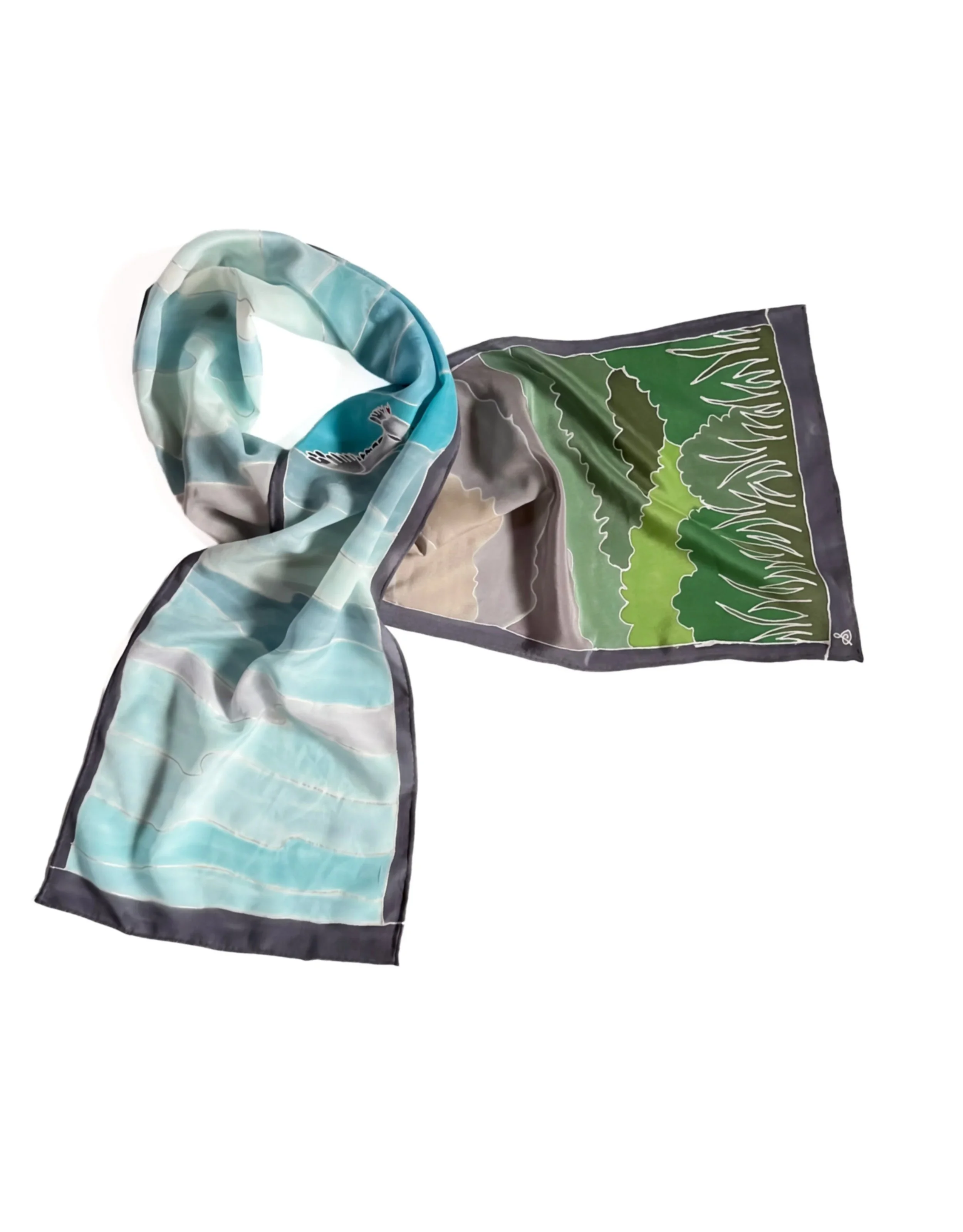 Byron Bay- Wild Earth- Terra Australis- Silk Scarf