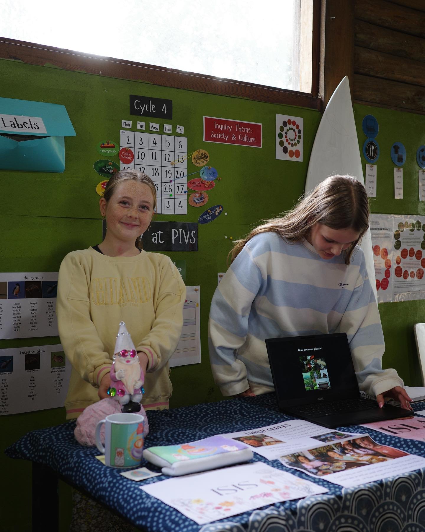 This afternoon, students wrapped up their semester with a presentation afternoon. Each student has the chance to show off some of their preso and project work to our community! What a wonderful way to finish the semester.