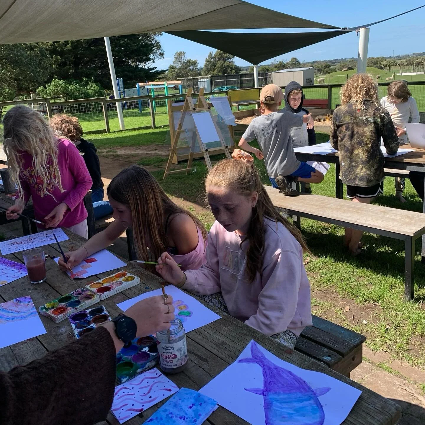 Open arts afternoon this week - full of creativity and choice #phillipislandvillageschool #alternativeeducation #basscoast #creativity #democraticeducation #outdoorlearning #multiagelearning