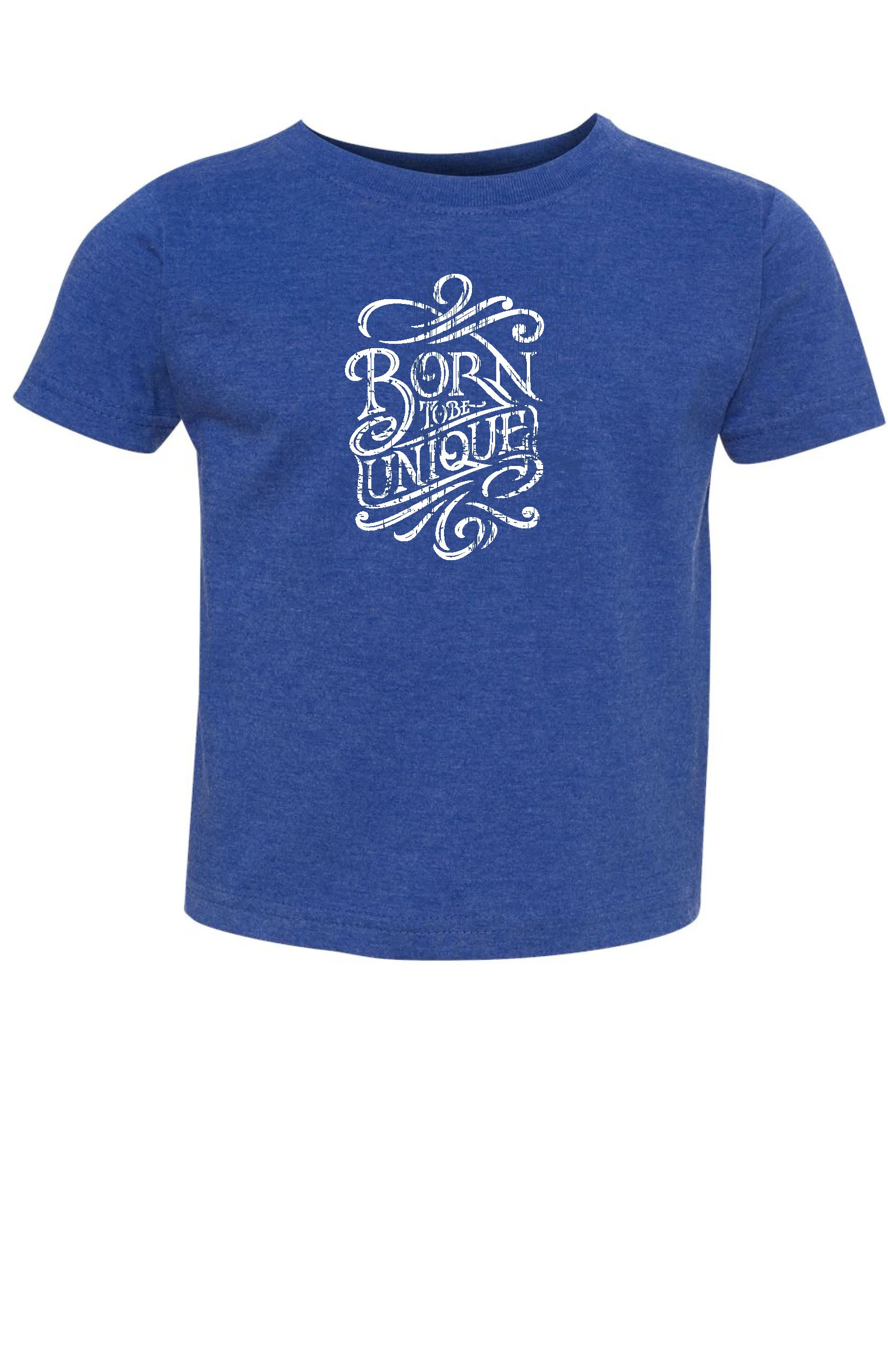Kids/Toddler, T-Shirt, Born To Be Unique, White Font