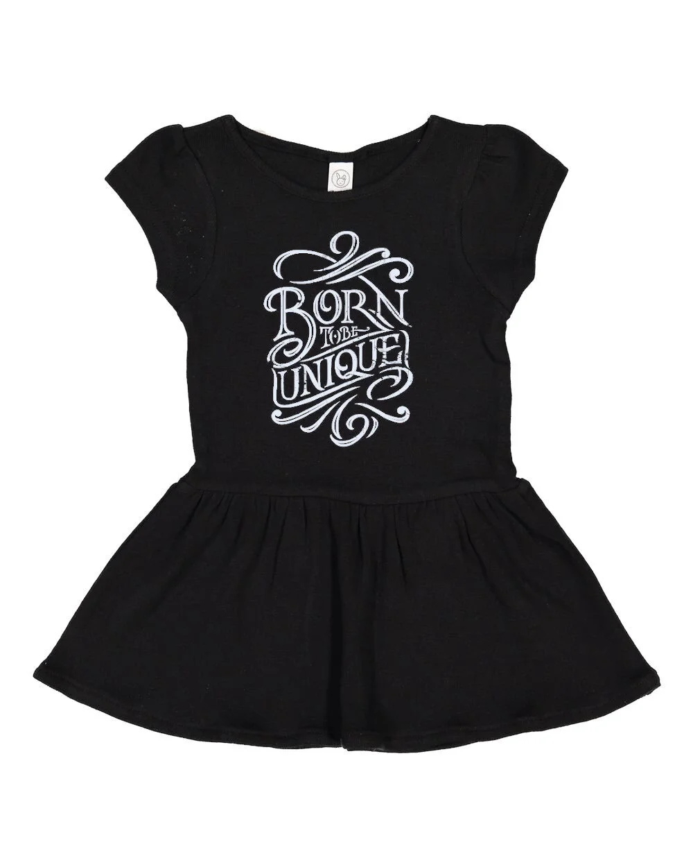 Baby, Dress, Born To Be Unique, White Font