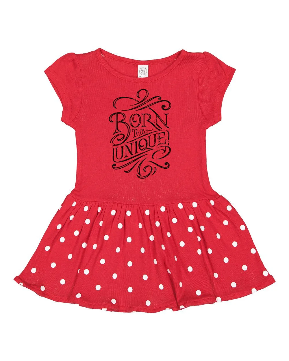 Baby, Dress, Born To Be Unique, Black Font